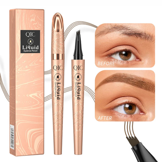 Microblading Eyebrow Pen Waterproof Fork Tip Eyebrow Tattoo Pencil Long Lasting Professional Fine Sketch Liquid Eye Brow Pencil